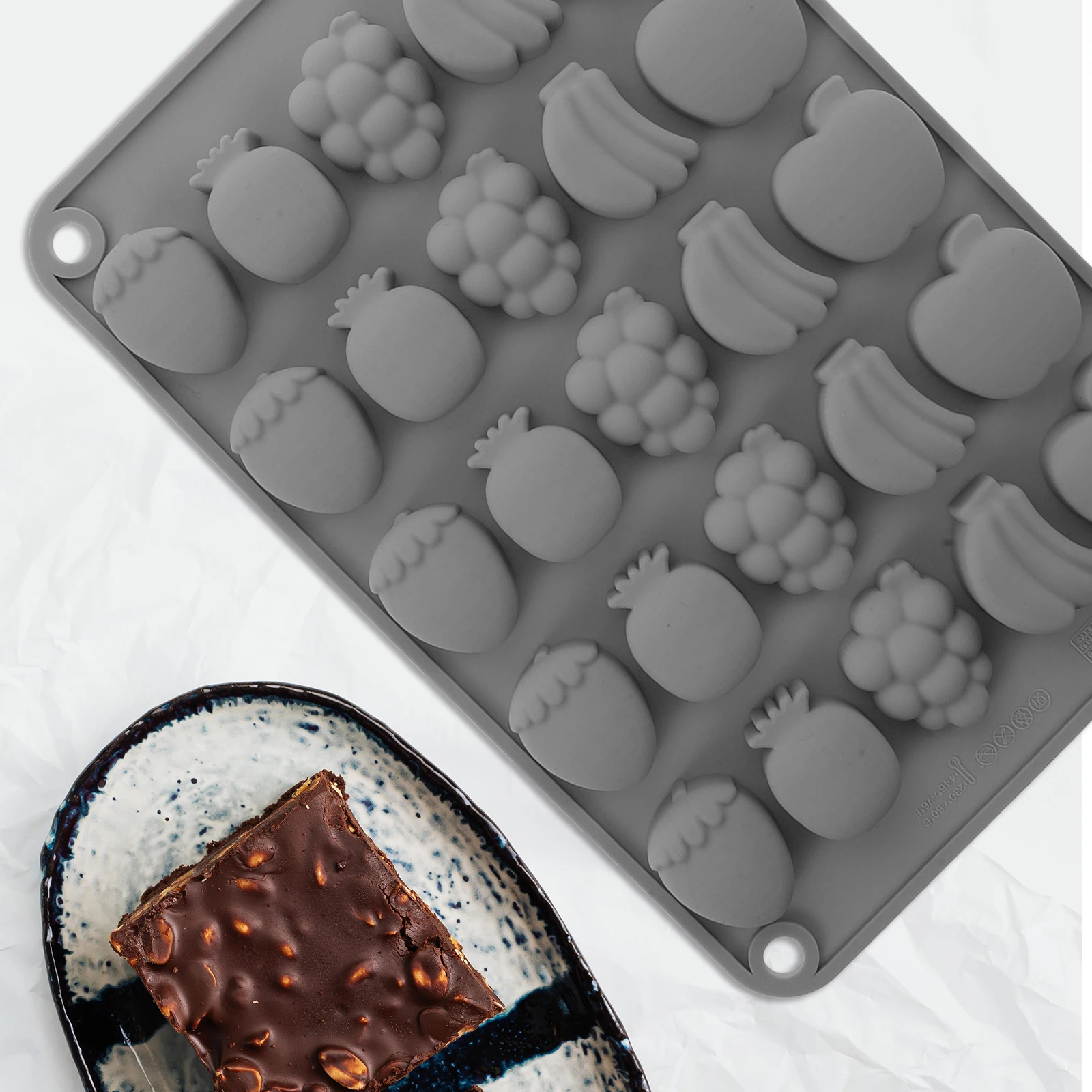 

Silicone Baking Molds Reusable Heat Resistant Tray Chocolate Maker Baby DIY Mold Gift Kids Dessert Tool