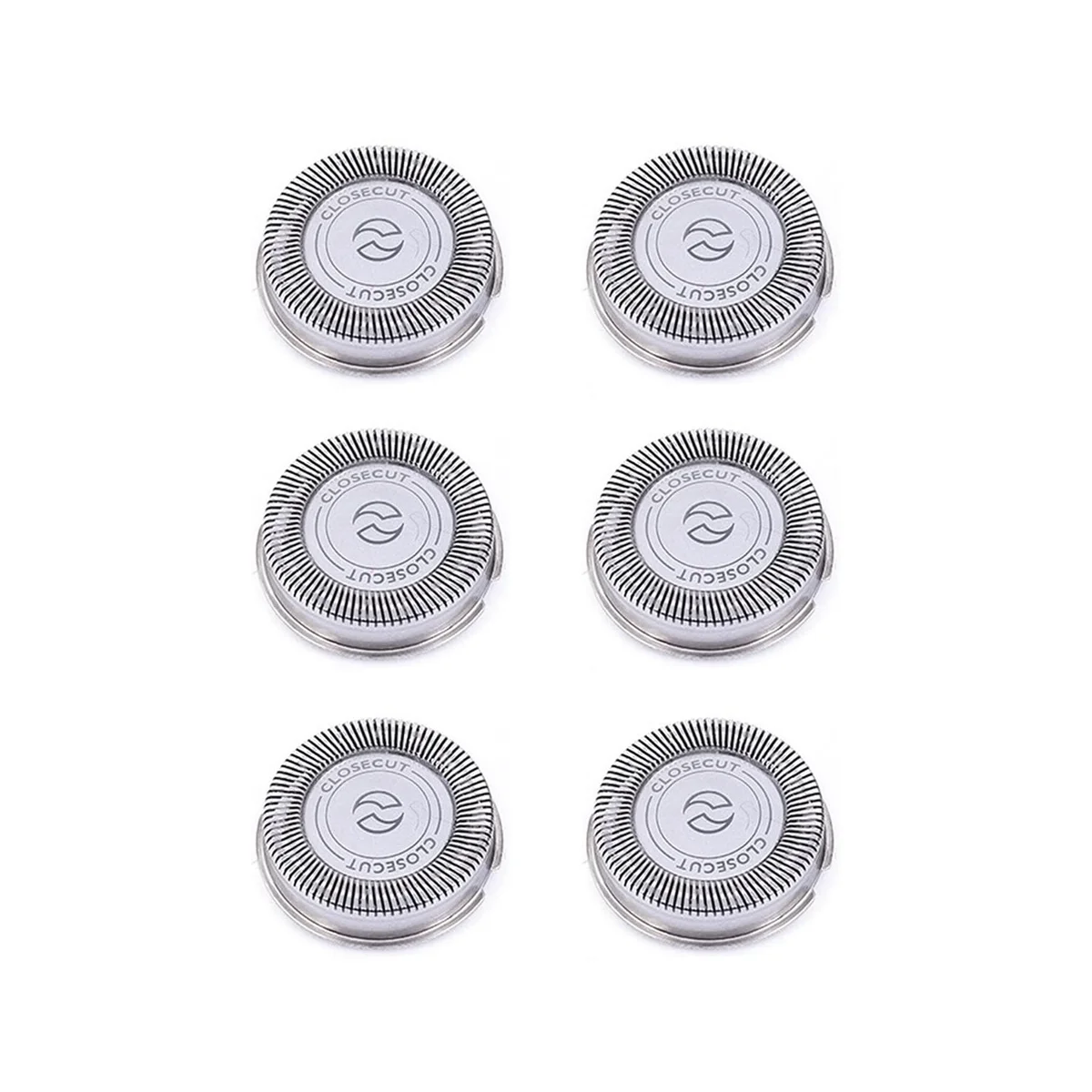 6Pack SH30 Replacement Heads for Philips Norelco Shaver Series 3000, 2000, 1000 and S738, with Durable Sharp Blades