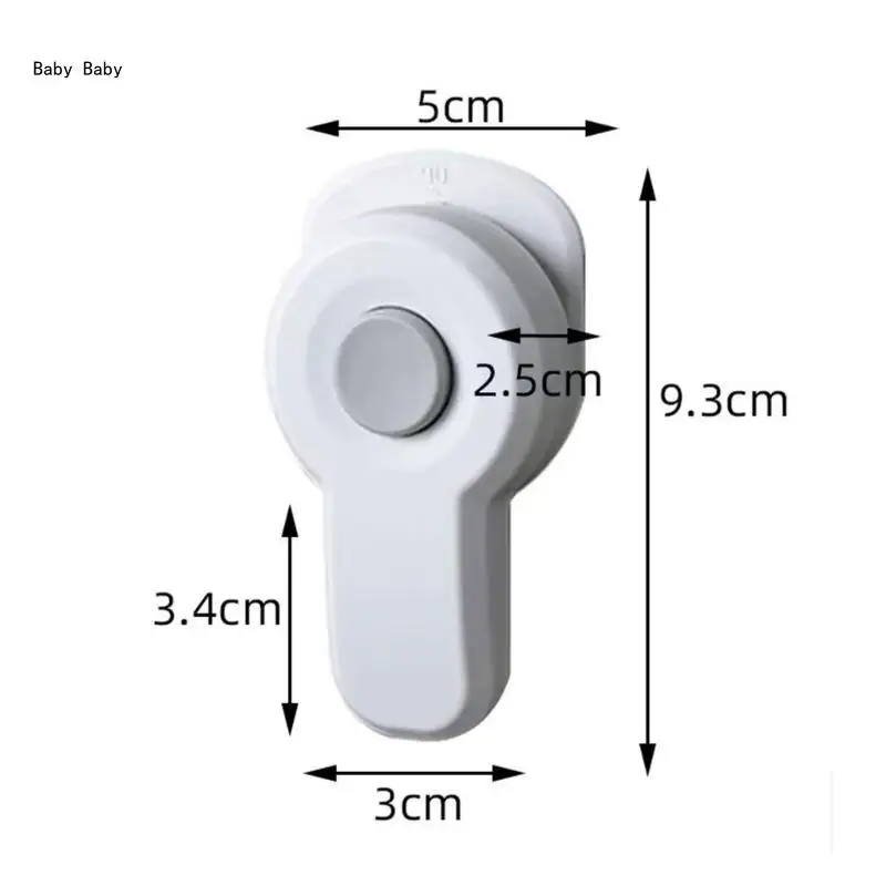 Safety Oven Lock Cabinet Cupboard Lock Childproof Oven Front Lock Universal Refrigerator Lock Adhesive Lock Q81A