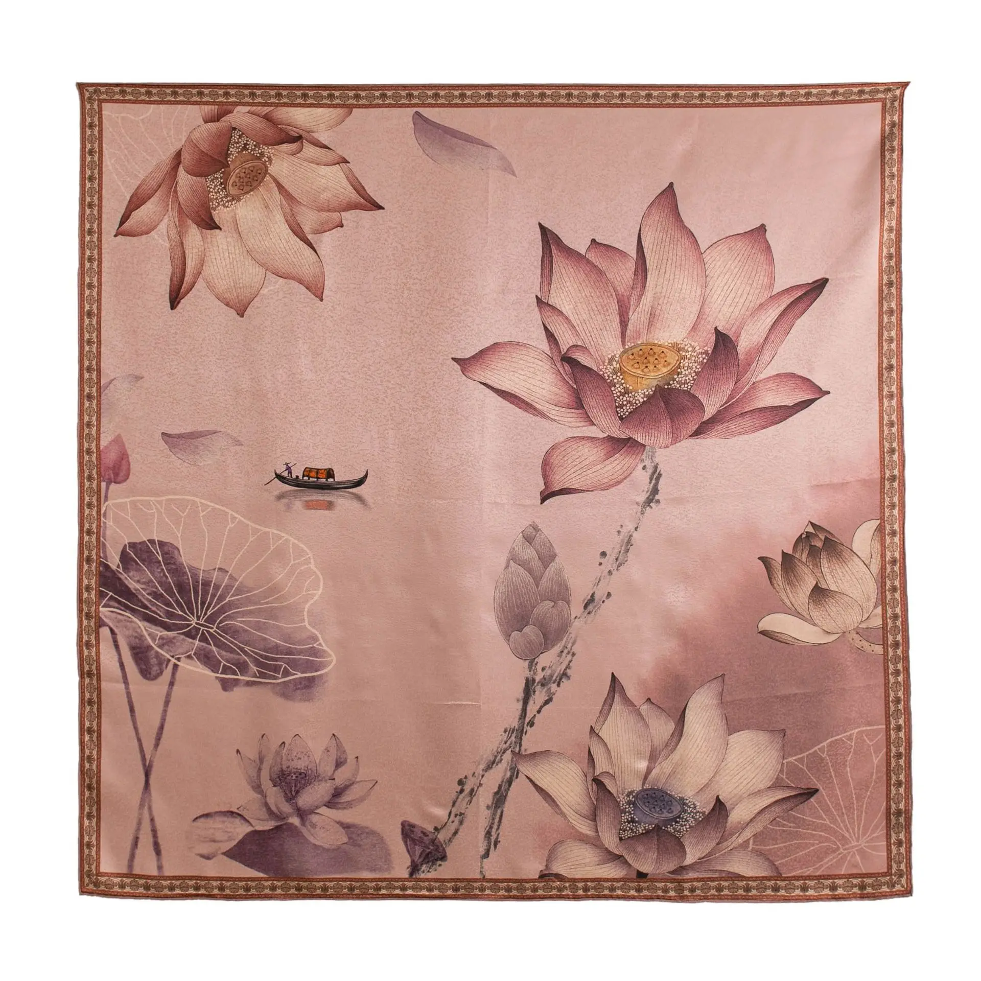 2026 New National Style Snowflake Forged Double Sided Square Scarf Elegant Fashion Versatile Warm Scarf External Shawl