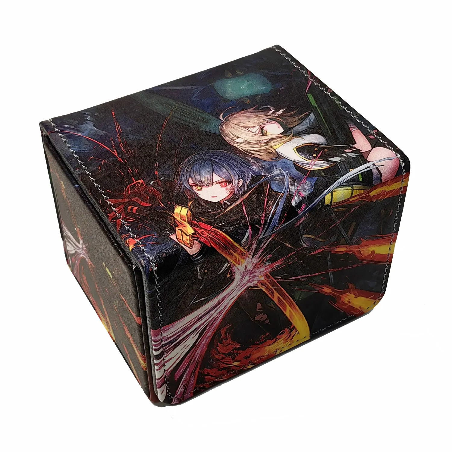 

100+ PU Anime Cards Storage Box Deck Board Game TCG Cards Box Protector Bag for MGT/Pkm/Yu-gi-oh/Trading Card Collecting Game