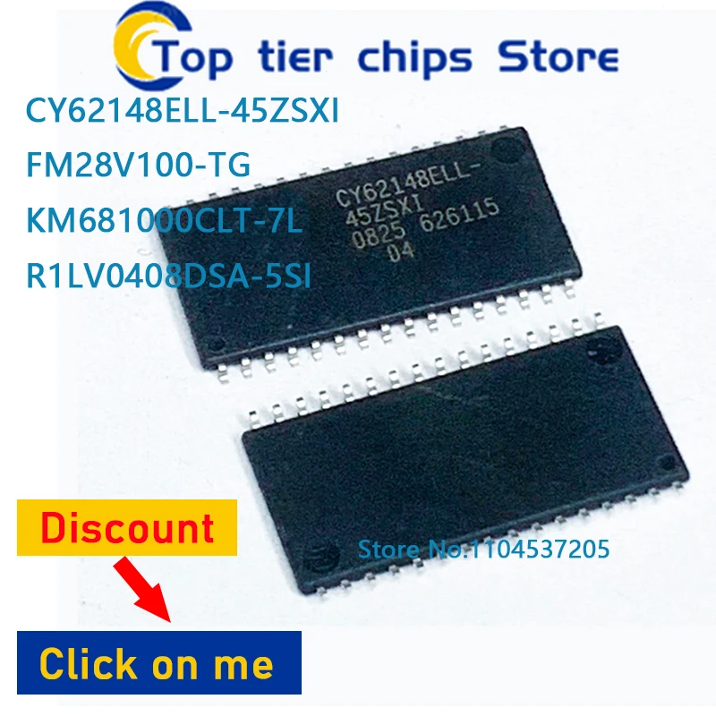 

1 шт./лот BS62LV4006EIP55 CY62148ELL-45ZSXI FM28V100-TG KM681000CLT-7L R1LV0408DSA-5SI TSOP32 100% НОВЫЙ