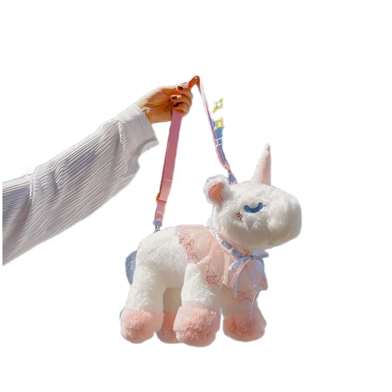 小さな女の子のためのユニコーンメッセンジャーバッグ,子供のアニメーションのショルダーバッグ,漫画のバッグ,用途の広い,ノベルティの贈り物