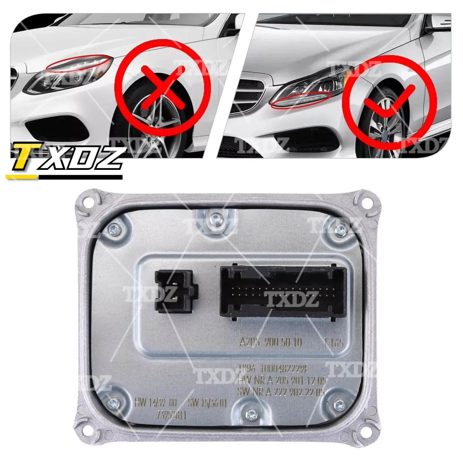 

New A2129005324 For 2014-2016 Mercedes W212 E Class E250 E300 E350 E400 E500 E63 AMG LED Headlight DRL Control Module