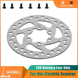 Brake Stainless Steel Disc With 6 Screws for NIU KQi3/KQi3 MAX/PRO KQi3 Sport Electric Scooter 120MM Brake Disc Accessories