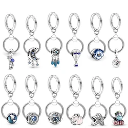 Porte-clés en argent pour femme, breloque exquise, ornements de sac à main et de voiture, accessoires de marque, porte-clés, cadeau de fête, bijoux, 100 styles