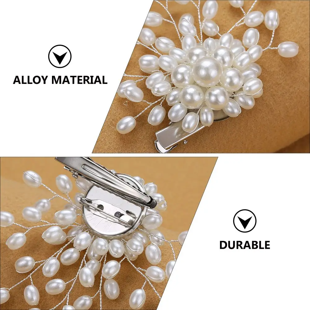 

Pearls Brooch Pin Safe Durable Quality Materials Birthday Gifts Accessories Fashion Pin Clip Sweater Shawl Decor