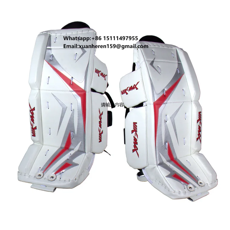 Cheap Price Goalie Leg Guards Professional Ice Hockey Goalie Protective Equipment Leg Pads