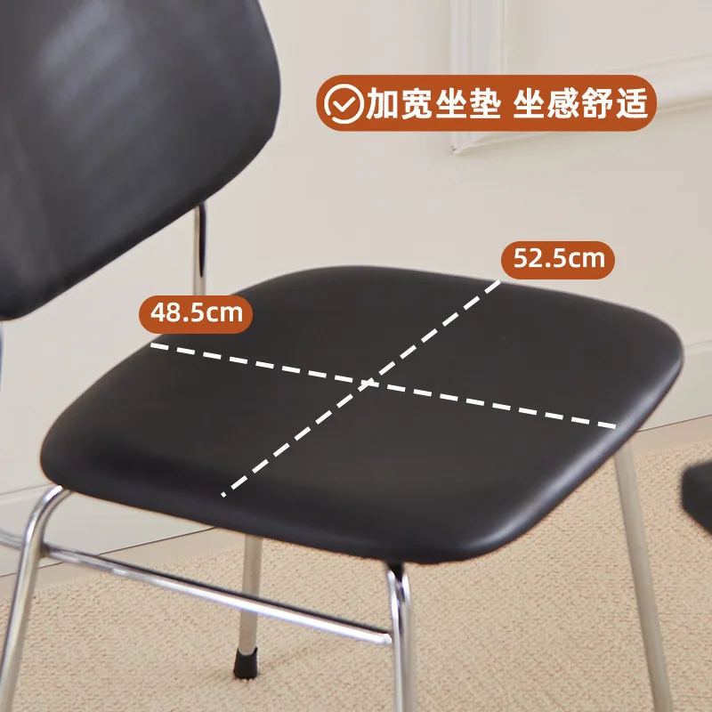 Nordic einfache galvanisierte Metall Stuhl Studie Wohnzimmer Büro Treffen Designer Tagungsraum Verhandlung