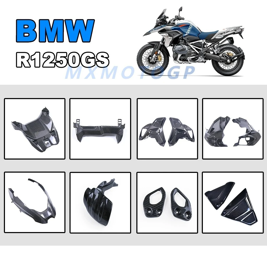 For BMW R1250 GS R1250GS 2019 2020 2021 2022 2023 100% Carbon Fiber Heel Guards Inner Side Fairings Motorcycle Accessories