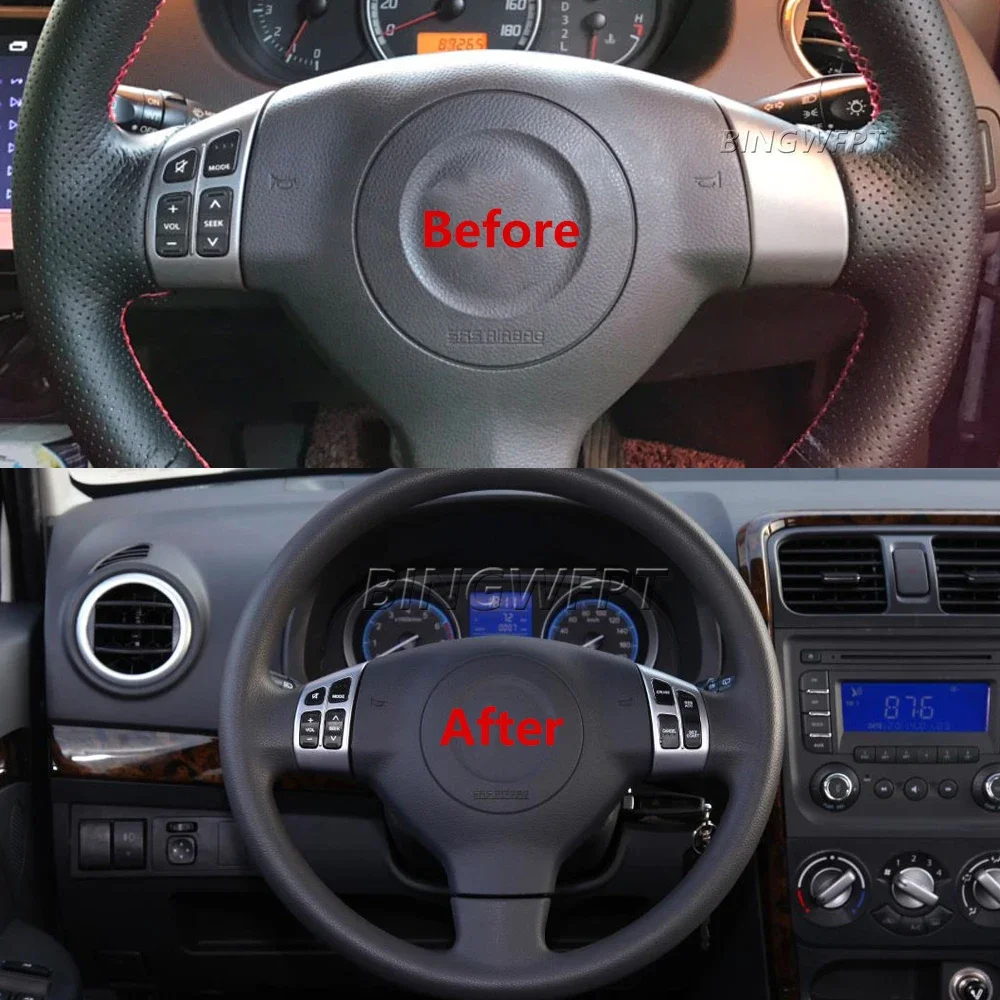 BINGWFPT Cruise Control Switch Audio Volume Button Steering Wheel Buttons For SUZUKI Swift 1.3 1.5 2006-2013 Car Accessories Kit