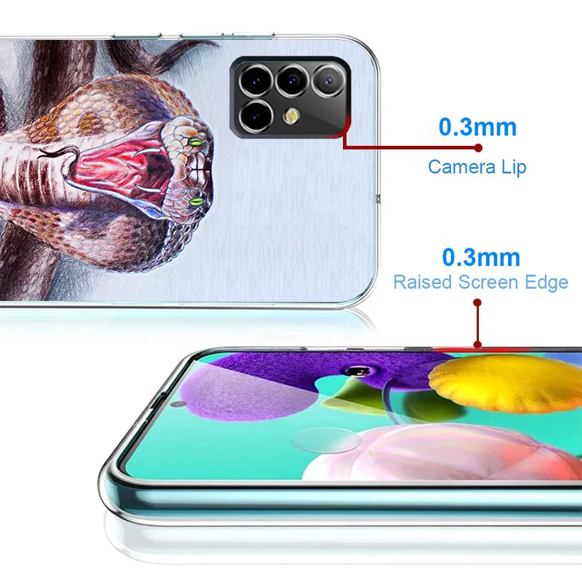 Animal Leather Snake Scales Phone Case For Samsung Galaxy A15 A14 A13 A12 A55 A54 A53 A52 A35 A34 A33 A32 A25 A24 A23 A22 A04S A image 2