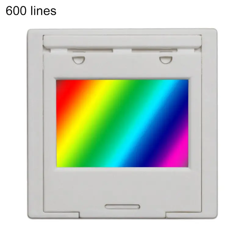 Diffraction Grating 50/100/300/600 line 2mm Transmission Grating Spectrophotometer Optical teaching experiment