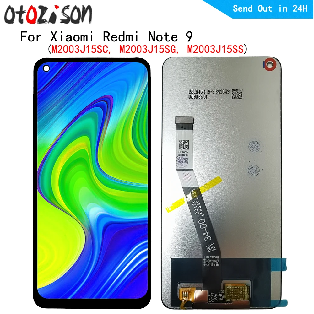 

6.53" LCD For Xiaomi Redmi Note 9 M2003J15SC, M2003J15SG LCD Display Touch Panel Screen Digitizer with Frame Assembly