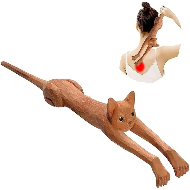 

Cat Shaped Wooden Back Scratcher, Home Tools, Room Decor, Bathroom Accessories, Scratching Stick Board Device 2023, Hot Sale