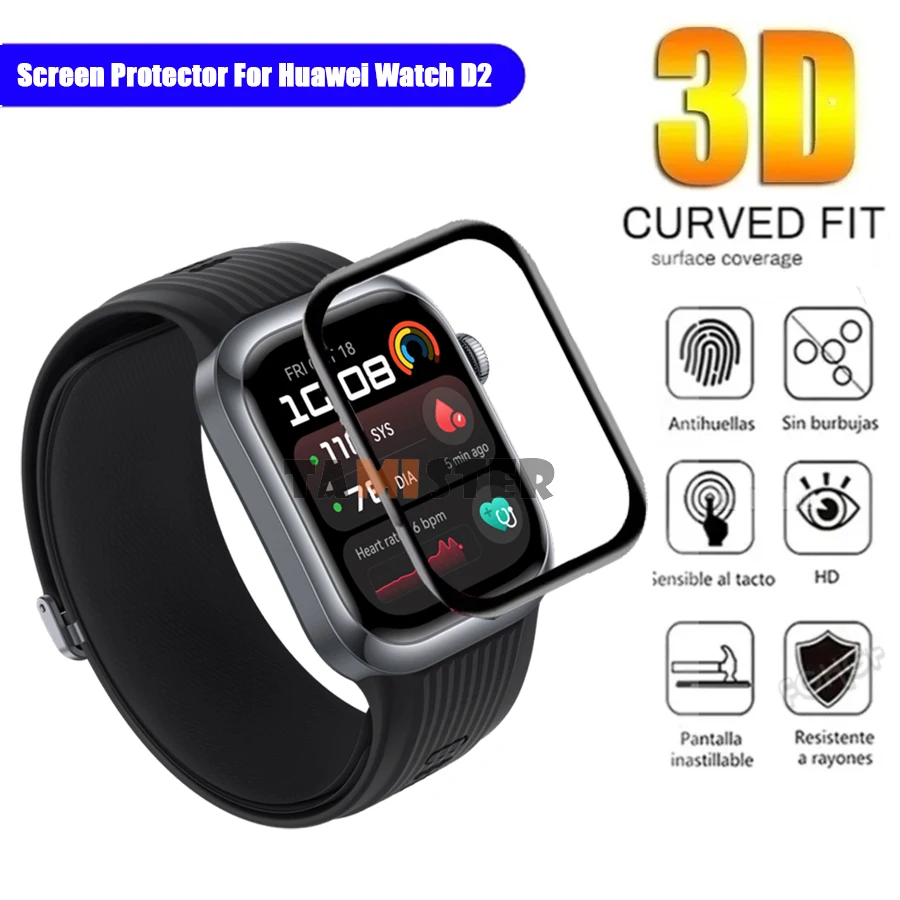Soft 3D Curved Screen Protector For Huawei Watch D2 Film Protective Cover For Huawei Watch D Smart Watch Accessories Not Glass