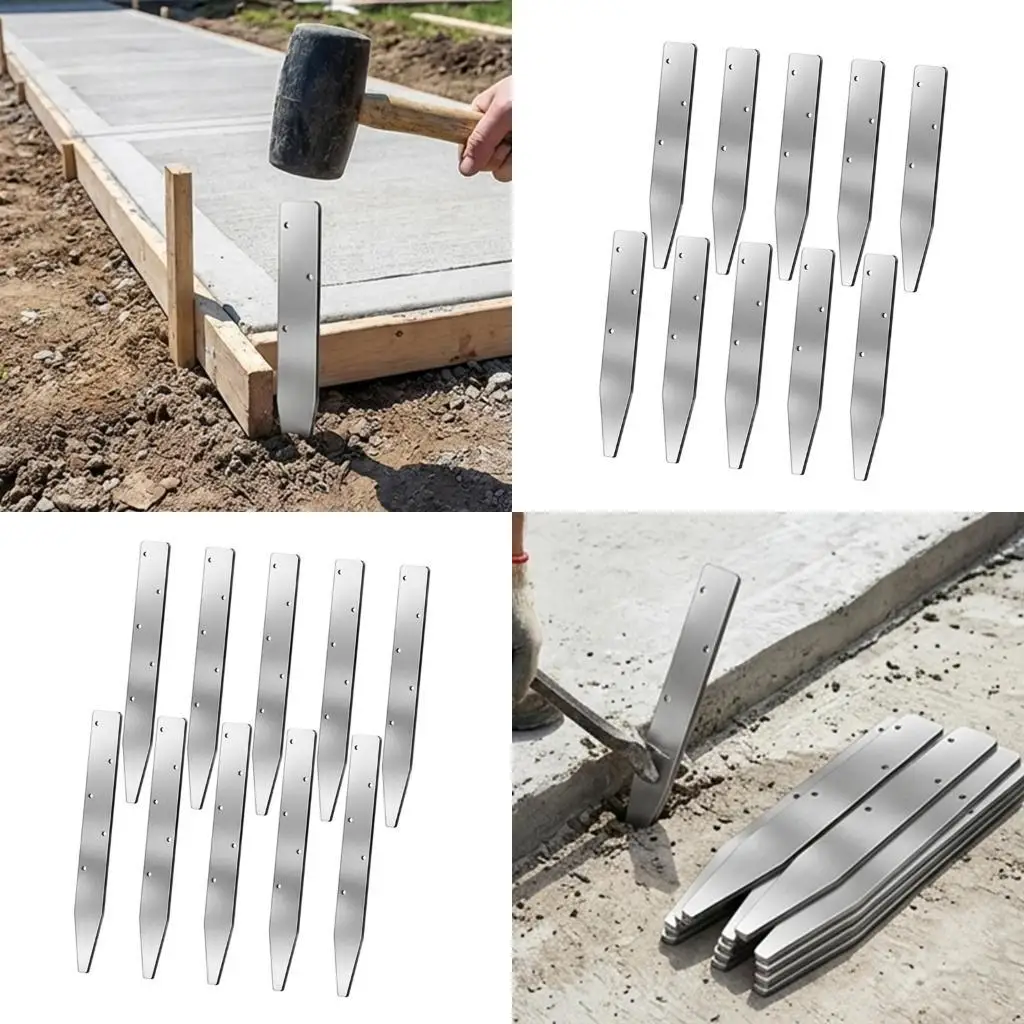 Professional Steel Concrete Form Stake Reinforced With Pre Drilled Holes 87HA