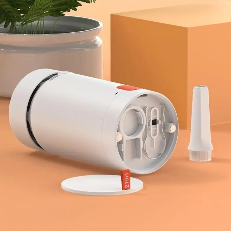 D5BBエッセンシャル21 in 1キーボードカメラクリーニングツール電動ブラシを効率的に