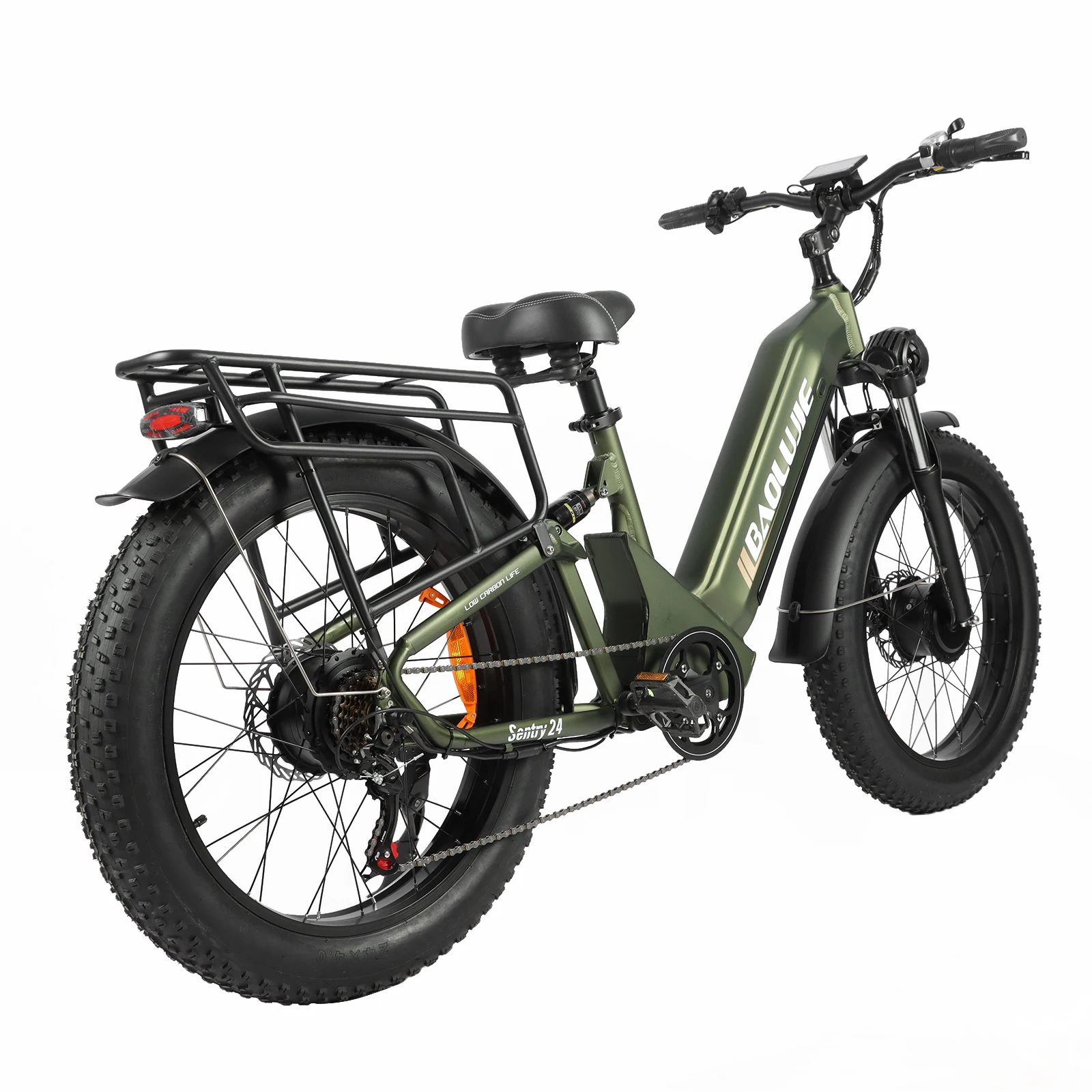 BAOLUJIE 2402 Electric Bike 2000W 48V 20AH 24 Inch Fat Tire Ebike for Adults Mountain Off-Road Electric Bicycle【1 Year Warranty】 image 3