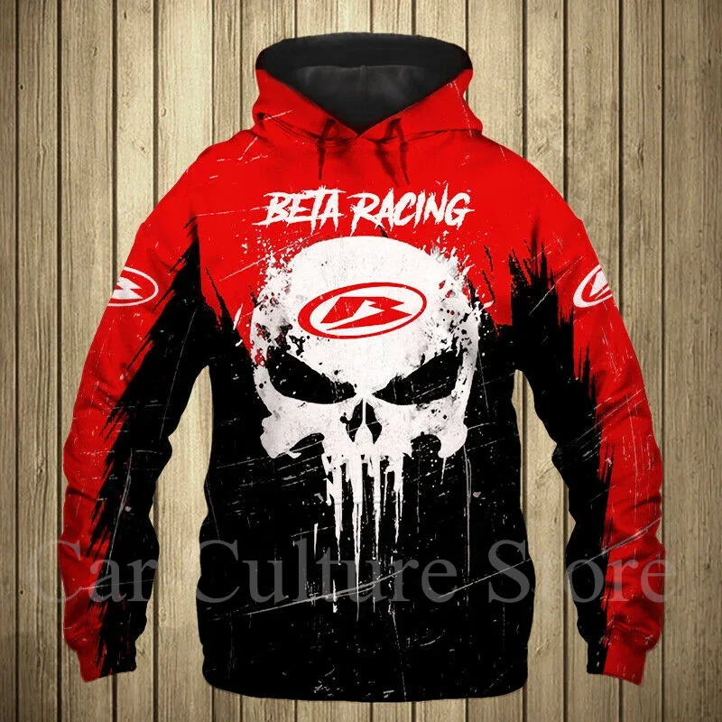 New Beta Racing Motorcycle Men\'s Hoodie 3D Printing Pullover Super Street Style High Quality Sweatshirt Windbreaker Sportswear