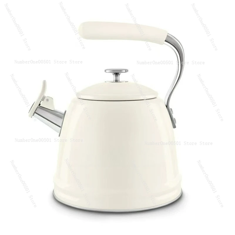 

Retro whistle kettle Stainless steel kettle Induction cooker Open flame 2.3L kettle