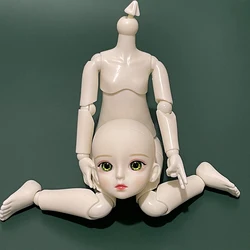 Makijaż głowa lalki 30CM lalki 1/6 Bjd lalki mechaniczne wspólne Body nagie lalki dla dzieci dziewczyny lalki zabawki prezent