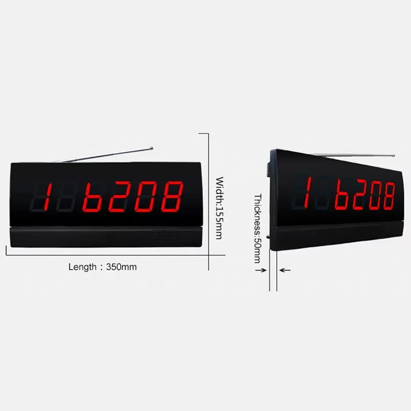 Restaurant Attendant Paging System Bar Voice Number Calling Device 100m Wireless Distance 3