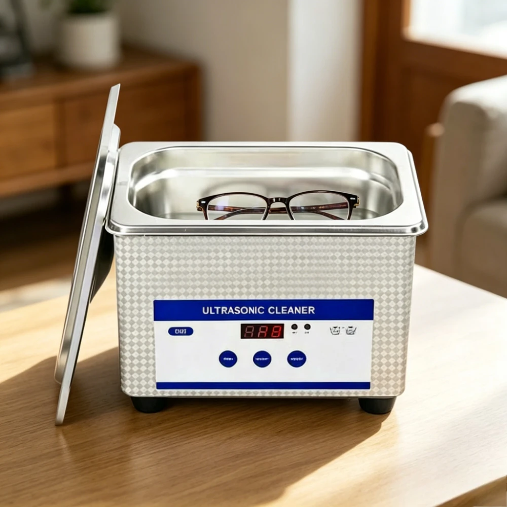 0.8L Ultrasonic Glasses Washing Machine Small Household Jewelry Jewelry Watches Commercial Ultrasonic Washing Machine