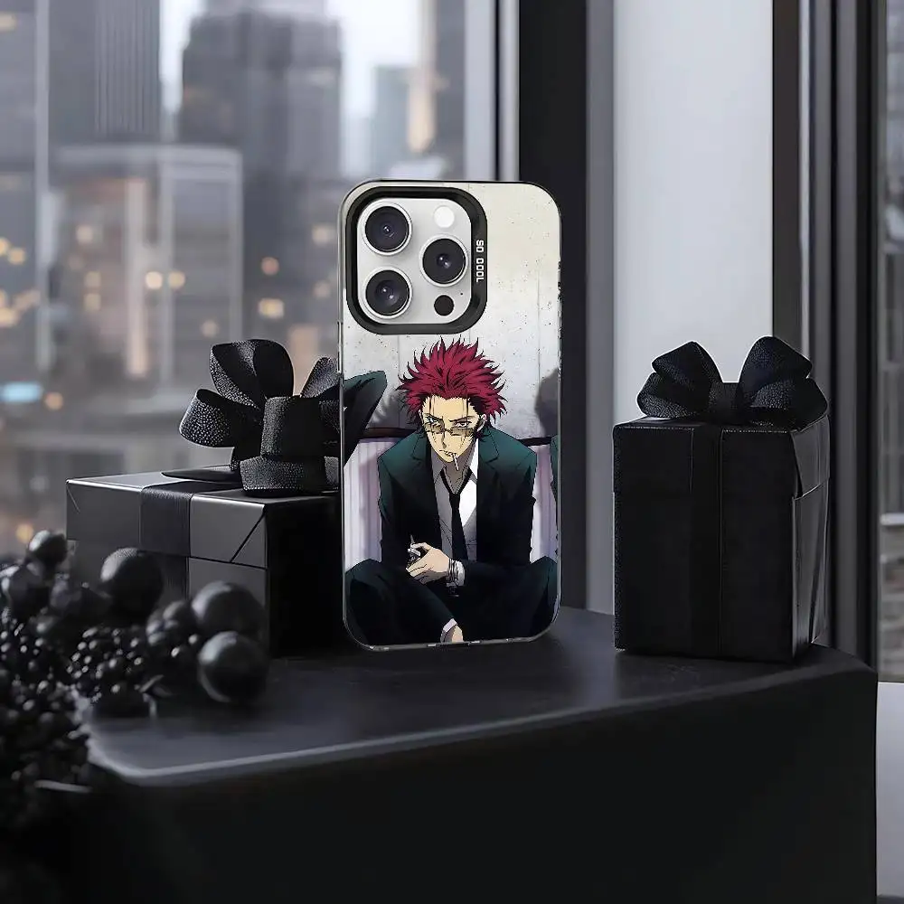 Etui na telefon S-Suoh M-Mikoto do iPhone'a 17 16 15 14 Pro Max, niezależne metalowe przyciski, srebrna obudowa IMD