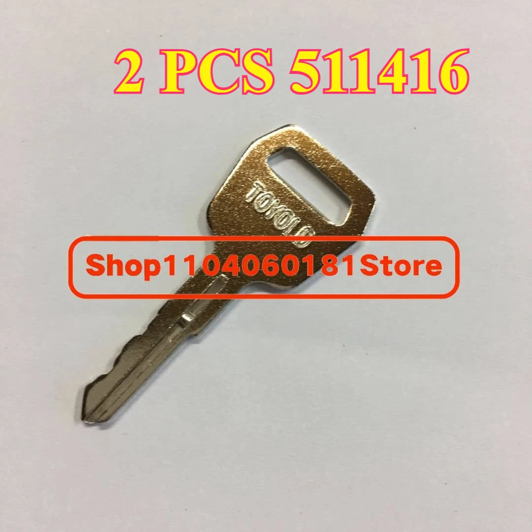 2 PCS 511416 Toyold Key Ignition Switch Key For Toyota Forklift Old Model