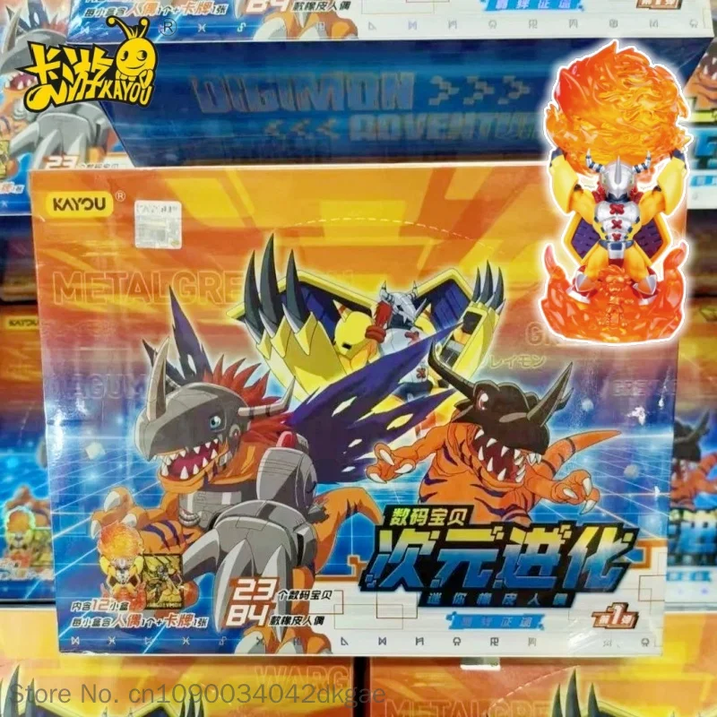 Новые оригинальные резиновые мини-фигурки Kayou Digimon Dimensional Evolution Vol.1 Mega Secret Rare Wargreymon, коллекционная аниме-игрушка, подарок