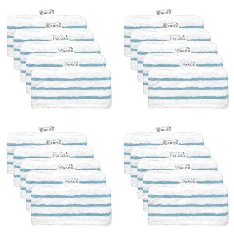 

【ЭЛЕКТРОННЫЕ АКСЕССУАРЫ】Набор из 20 моющихся сменных накладок из микрофибры для паровой швабры, совместимых с FSM1616