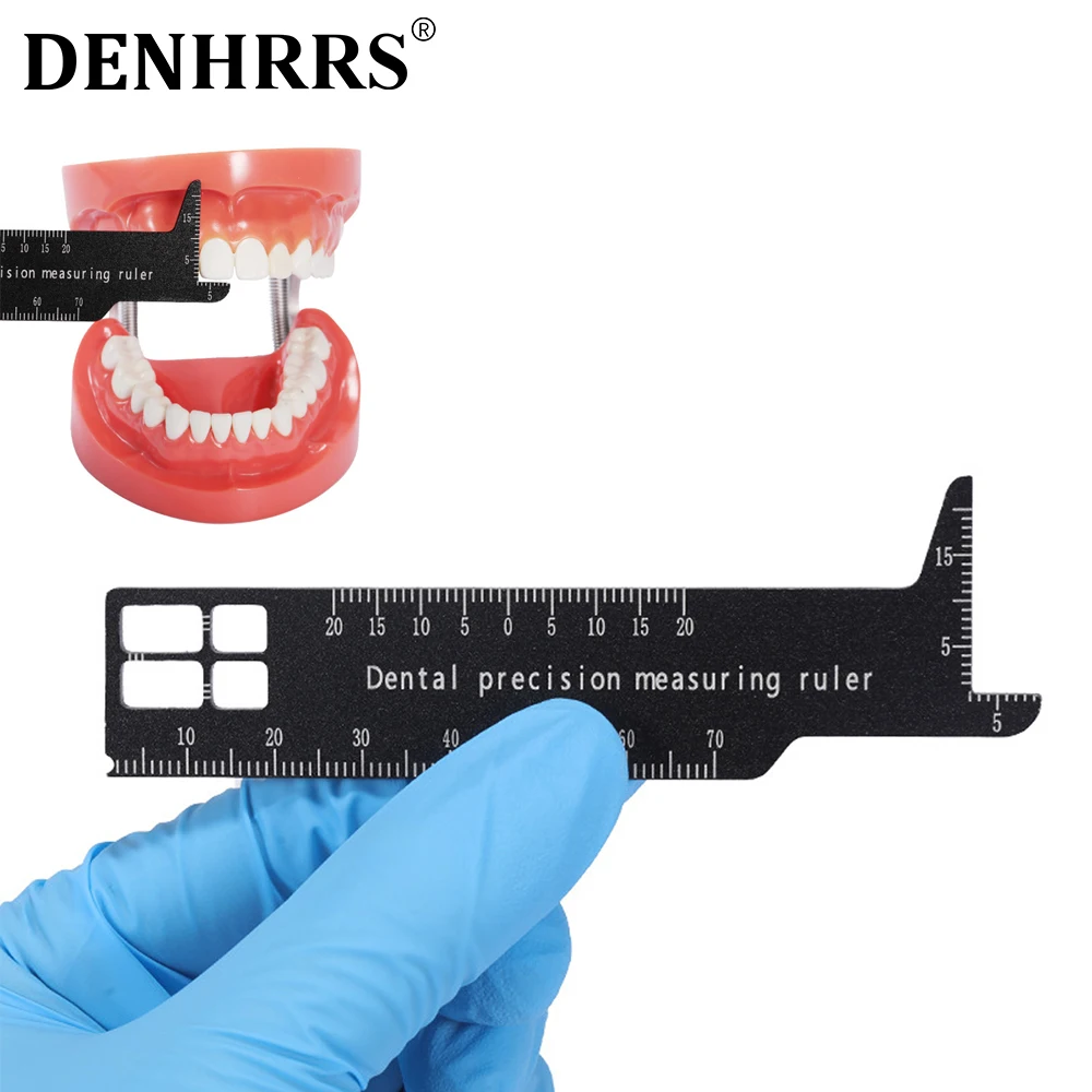 

1Pc Dental Precision Gauge Measuring Ruler Span Measure Scale Tooth Medical Tools Photography Endo Caliper Dentistry Instrument