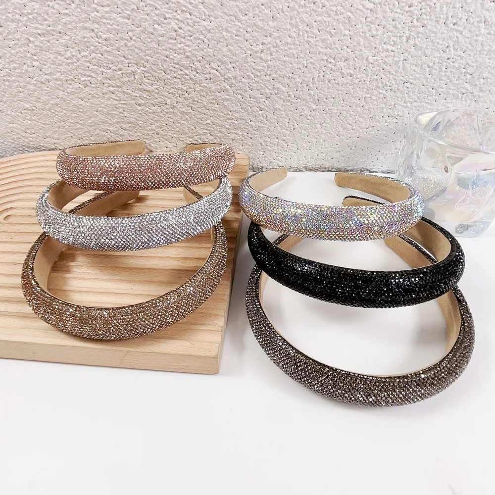 Full diamond sponge headband super shiny high-end headband fashionable women\'s hair accessories