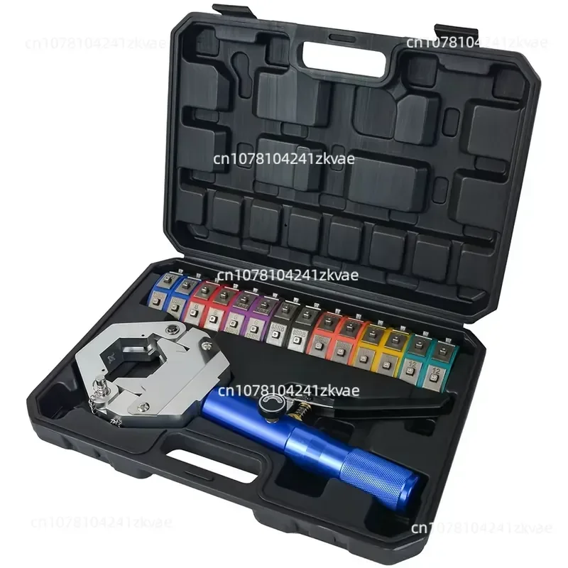 For FS-7842 Automotive Air Conditioning Pipe Crimping Tool AC Hose Crimping Kit with 7 Die Integrated Hydraulic Hose Crimping