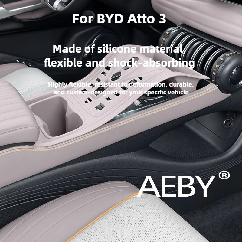 

AEBY For BYD Atto 3 Smart Driving Edition 2022-2025 Full Wrap Silicone Protector,Anti-Scratch Car Accessories,Dust Proof Mat