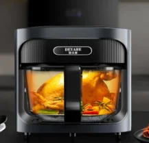 7/8L Air Fryer Oven Household Deep Frying Machine Large Capacity Visual Air Fryer Electrodomesticos Para La Cocina Inteligente
