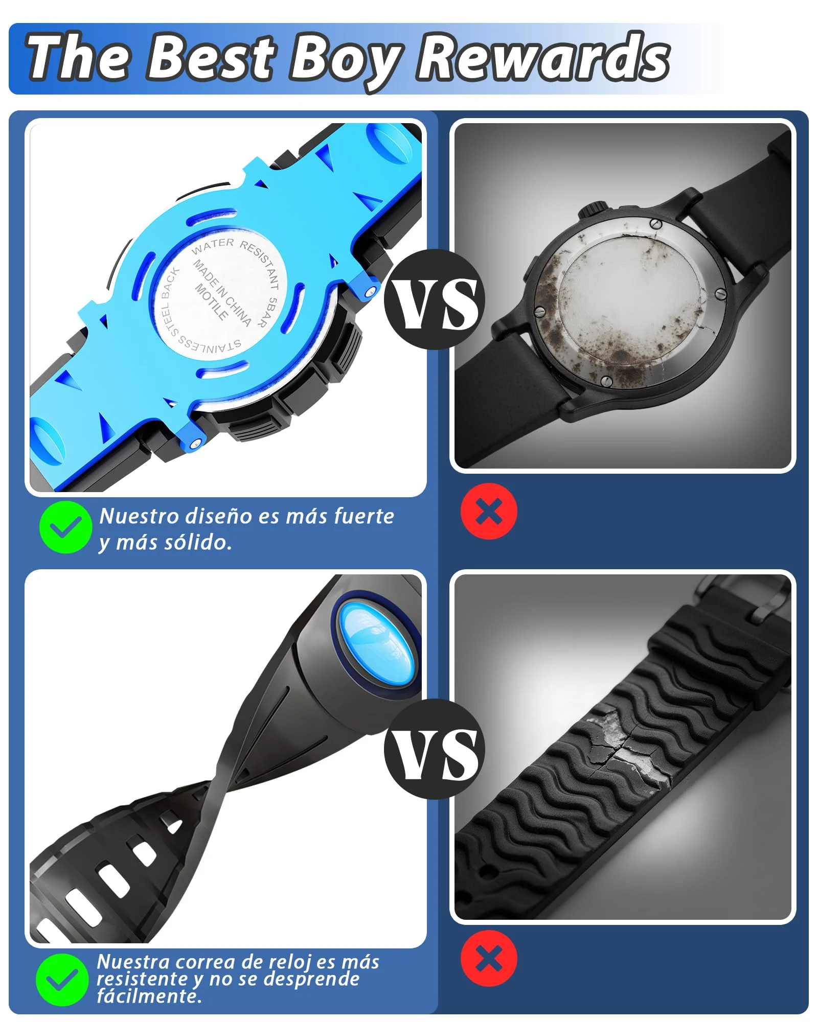 Socico Digital Watch for Kids, Waterproof LED Lights Luminous Watches, Children Wristwatch Boys Students Electronic Wrist Watch