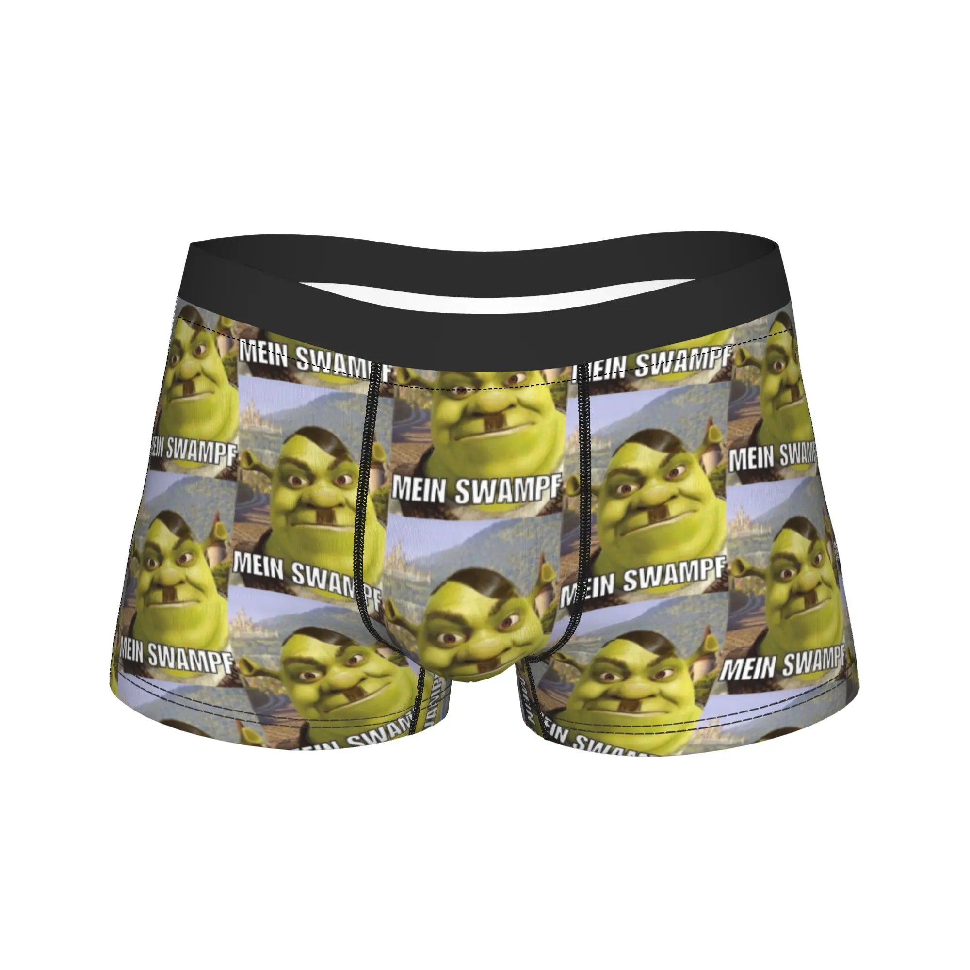 

Мужское длинное нижнее белье Shreks Pun Funny Memes, новинка, трусы-боксеры, шорты, мужские мягкие трусы, большие размеры