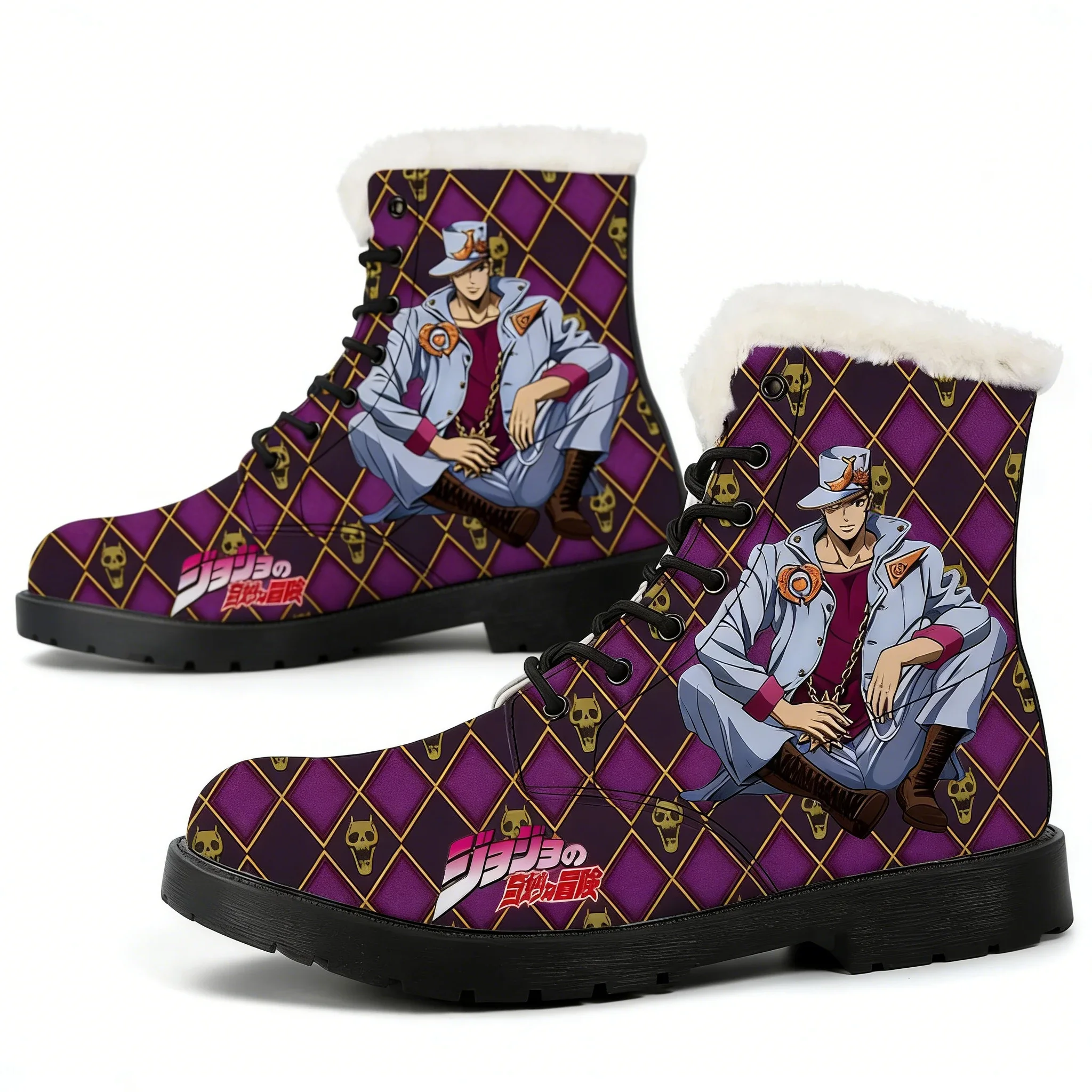 

Jojo Plush Boots Mens Womens Teenagers Casual Shoes Outdoor Keep Warm Leather Boot Couple Fashion High Quality Tailor-made Shoes