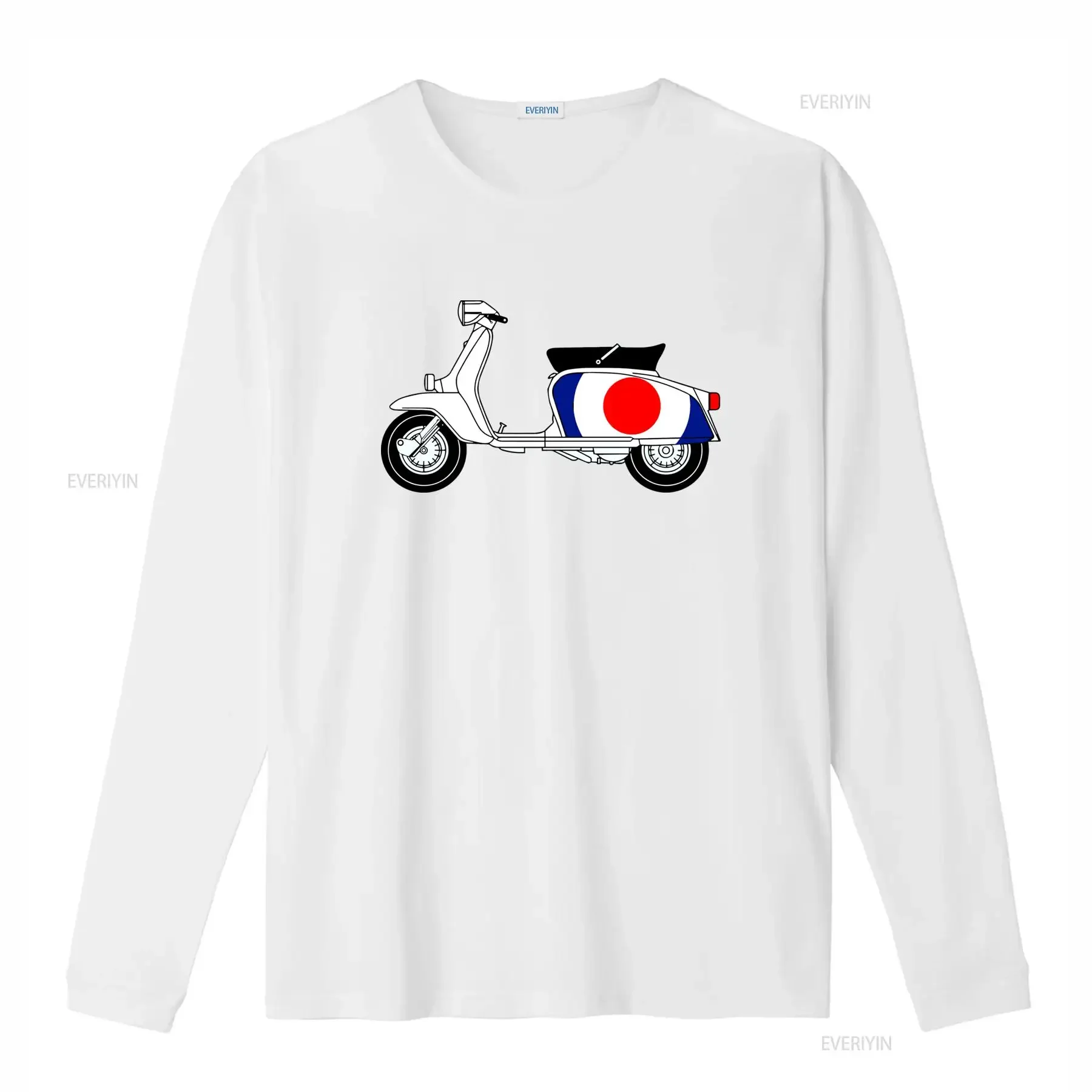 Mens Lambretta Target Design T Shirt Retro Scooters Inspired by Jam Weller Who's Quadrophenia vintage Washed homme Stretched