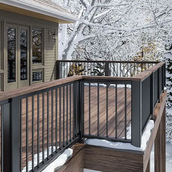 التخصيص مخصص التصميم الحديث درابزين الألومنيوم المعدني لاستخدام الدرج والشرفة #3