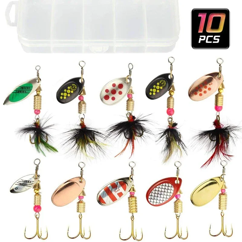 Metalowa łyżka Spinner Lure 2 do 8g 3.5g 10 sztuk/partia Spoonbait Crankbaits woblery wędkarskie na szczupaka szydełkowy zestaw przynęty