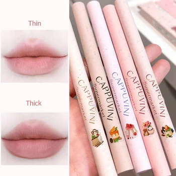 CAPPUVINI Matte Lip Liner Outline Lips Lipstick Pen Waterproof Long-lasting Color Lip…