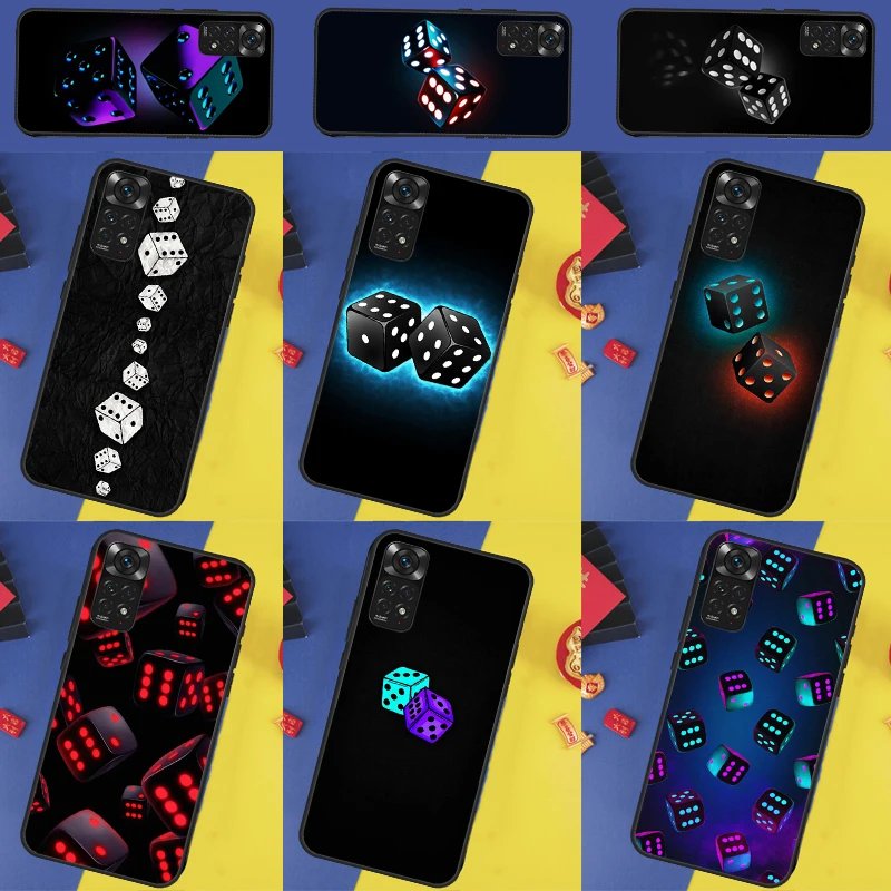 Dice Art Case For Xiaomi Redmi Note 12 7 8 9 10 11 Pro 8T 9S 10S 11S Redmi 9 10 9C 12C 9T 10A 10C Cover