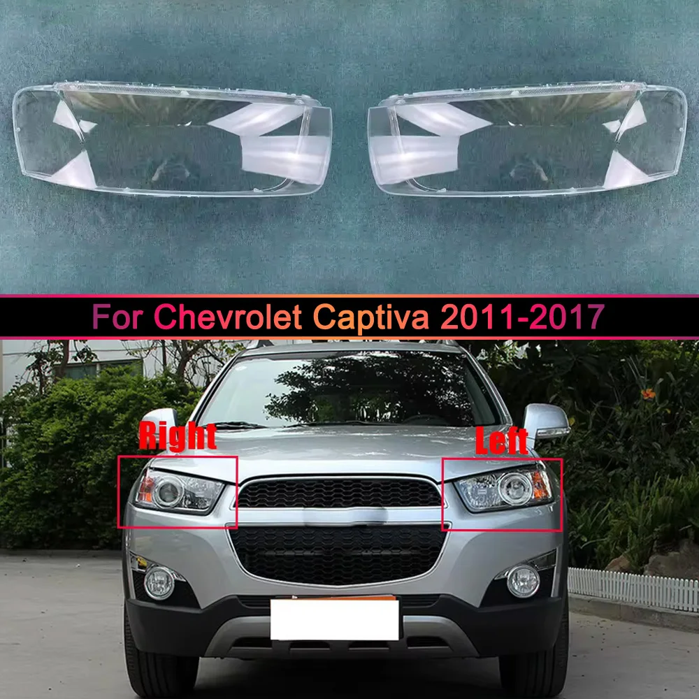 For Chevrolet 2011 2012 2013-2017 Captiva Front Headlight Cover Transparent Lampshade Lamp Shell Masks Plexiglass
