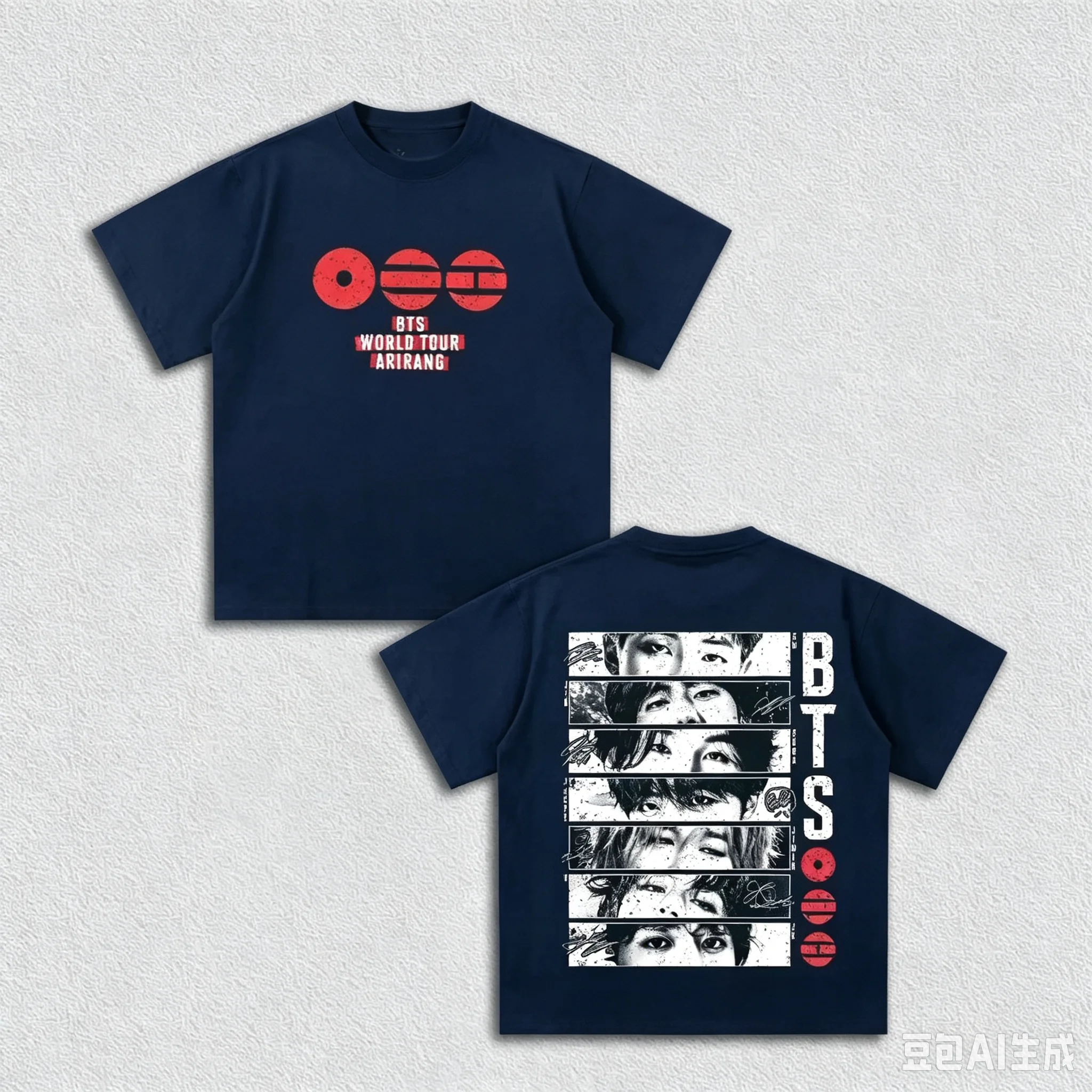 2026 BTS Arirang Portrait Grafik-T-Shirt für Herren, Damen und Kinder, Sommer-Baumwollkleidung, modisches, hochwertiges Top, Streetwear – Detail 6
