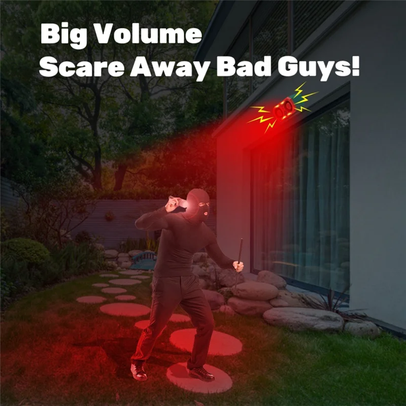 -N21R تسجيل إنذار كشف الحركة مبيد الحيوانات 2 مكبرات الصوت تسجيل كشف الحركة إنذار الاستشعار فلاش التعريفي