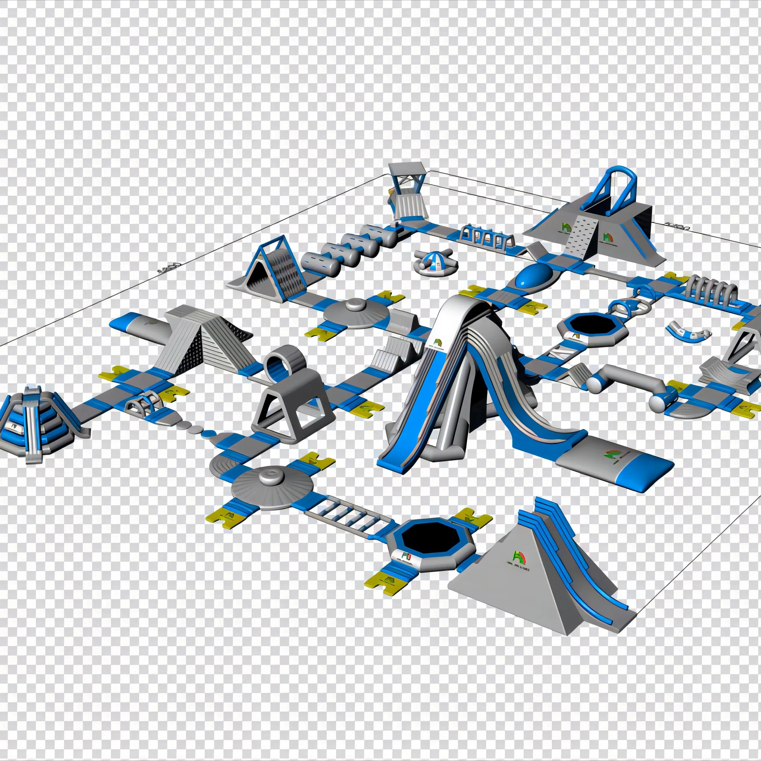 Customizable Large Inflatable Sports Bouncer Castle New Design Floating Water Park for Amusement by Sea or Lake