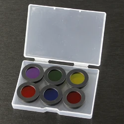 Agnicy Black Dog Series M28.6 Planetary Filter Moon Nebula Filter with Plastic Box 6 Colors Set Optical Acrylic Lens